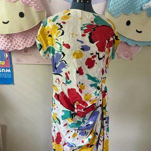 Neiman Marcus 80s Floral Dress 12